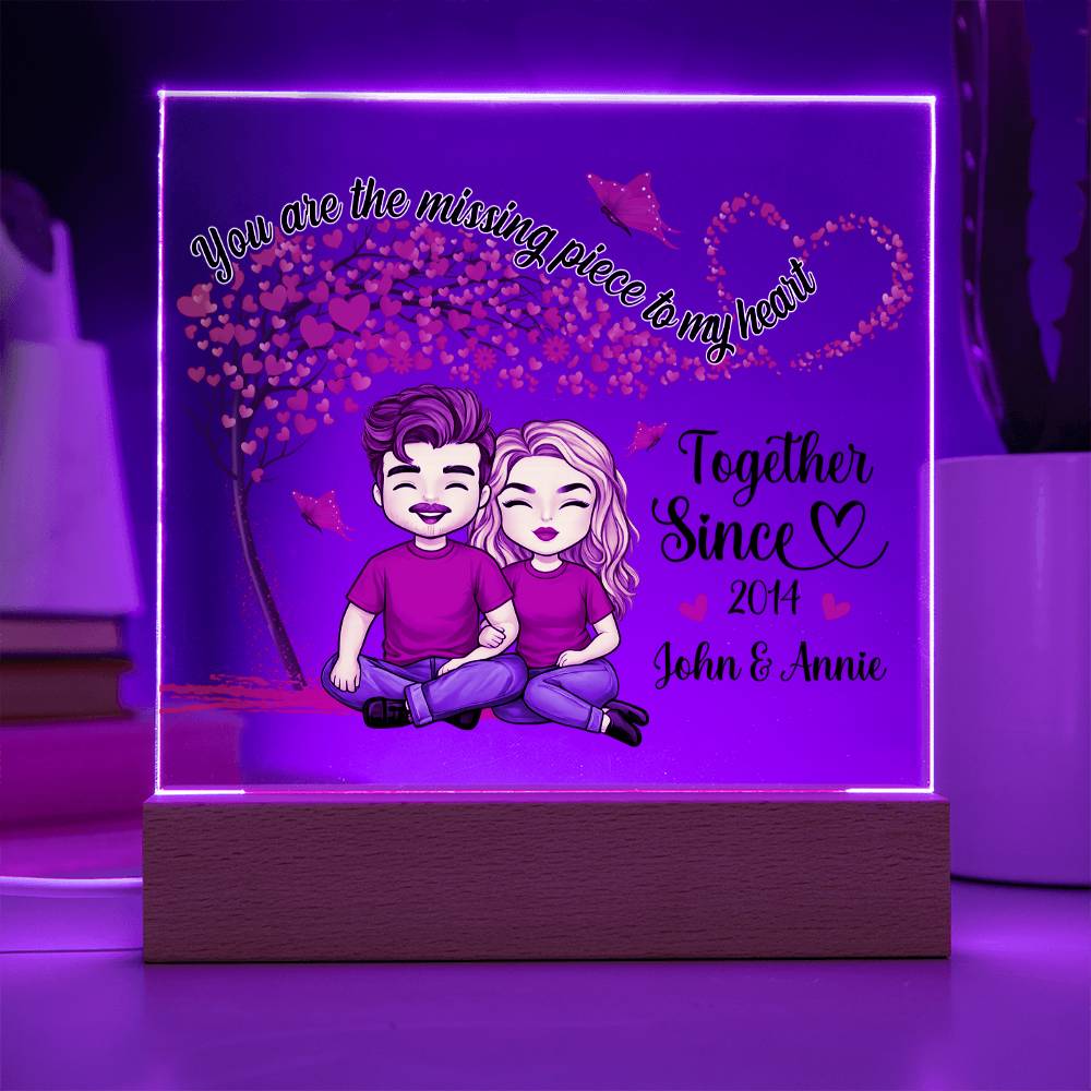 Personalized with names and date