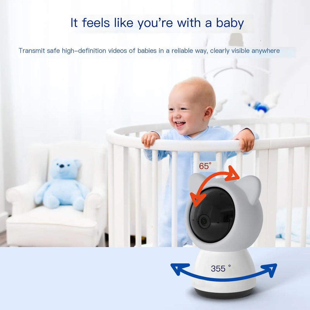5 - Inch 720p HD Baby Monitor - 3000mAh ECO/VOX Smart Wake - Up - Whimsical Shoppe