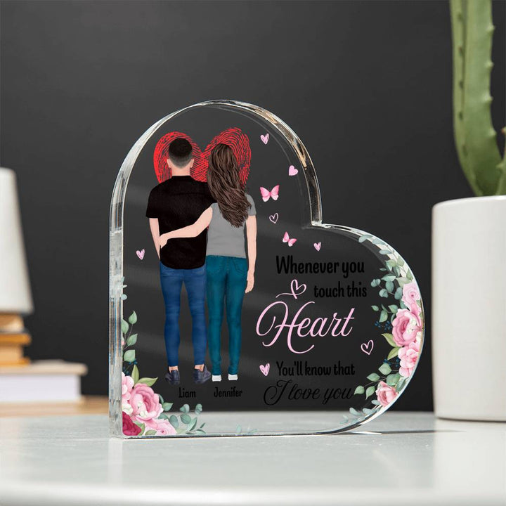 Anniversary Gift Heart Acrylic Keepsake