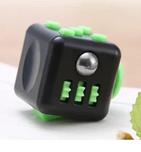 6 - Sided Decompression Fidget Cube – Stress Relief Desk Toy for Focus, Anxiety & ADHD (Quiet, Portable) - Whimsical Shoppe