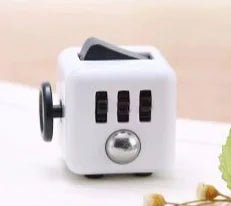 6 - Sided Decompression Fidget Cube – Stress Relief Desk Toy for Focus, Anxiety & ADHD (Quiet, Portable) - Whimsical Shoppe