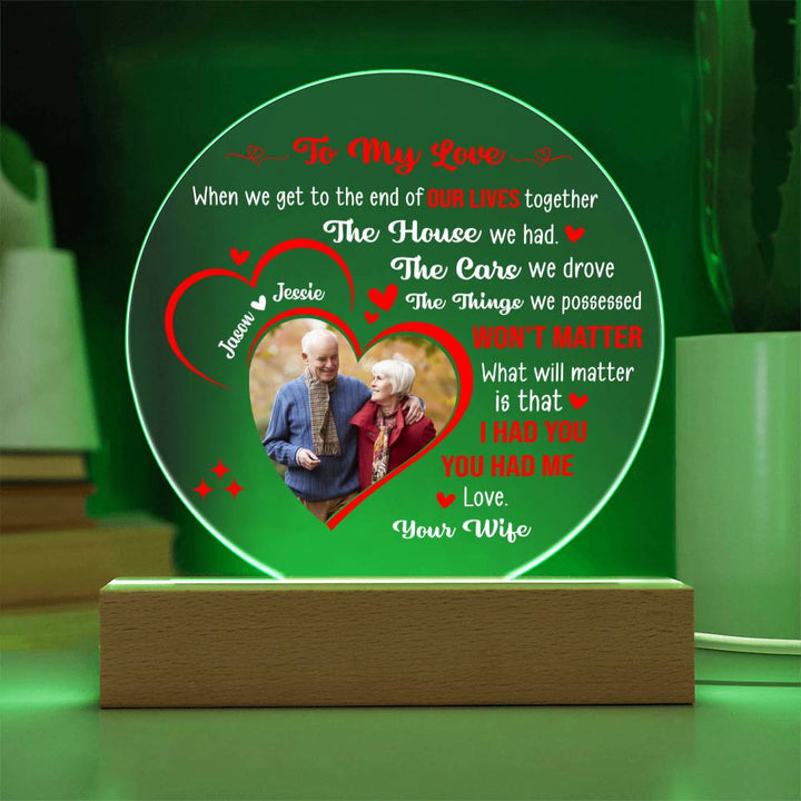 Personalized Couple LED Acrylic Plaque – Custom Names Romantic Love Light Gift, Anniversary or Wedding Keepsake Home Décor