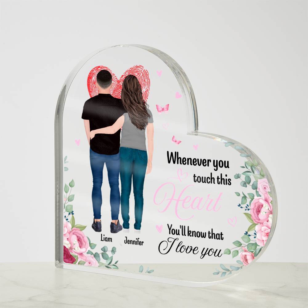 Anniversary Gift Heart Acrylic Keepsake