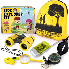 ESSENSON Kids Explorer Kit – Outdoor Adventure Set with Binoculars, Nature STEM Play, Summer Toys for Kids Ages 4–8