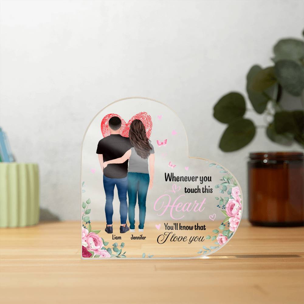 Anniversary Gift Heart Acrylic Keepsake