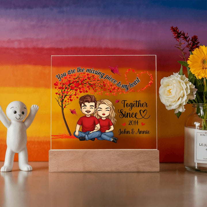 Premium square clear acrylic plaque