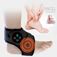 Heated Vibration Ankle Massager – Infrared Compression Therapy for Pain Relief & Recovery (USB Rechargeable, 0.28 kg)