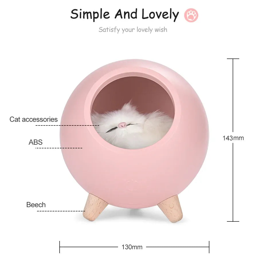 LED Cat Light USB Touch Night Light