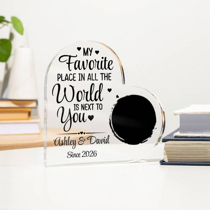 Custom Couple Names Heart Decor