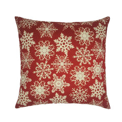 Christmas Santa & Reindeer Cotton Linen Pillow Cover (45x45cm)