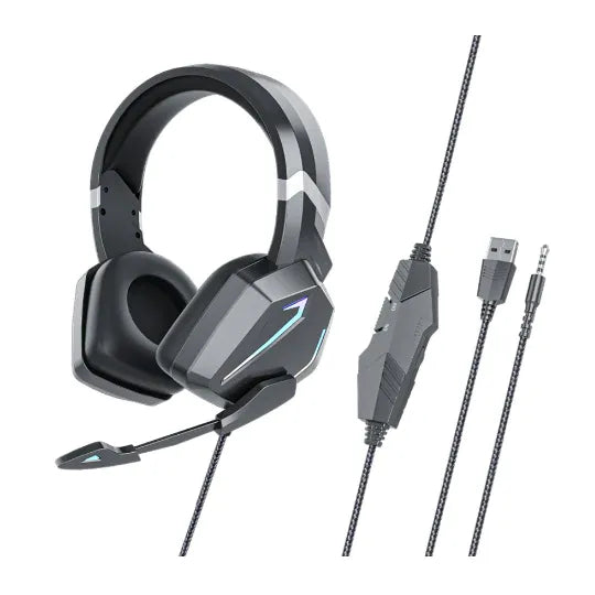LED Light Wired Gamer Headset