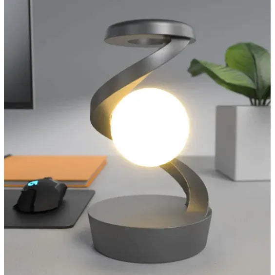 Rotating Moon Desk Lamp with Wireless Charging