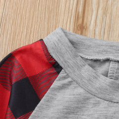 Infant Christmas Bodysuit with Reindeer Print