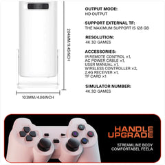 4K HD Gaming Projectr o- Ultra-Clear Wireless Display & 2 Controllers