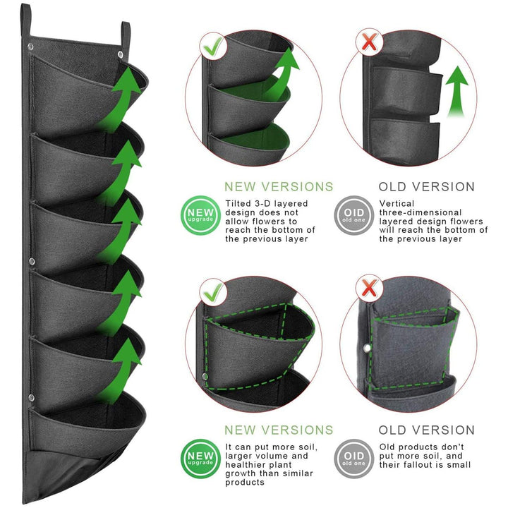 Vertical Hanging Garden Flower Pots