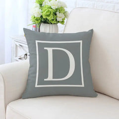 Single-Sided Printed Pillowcase with English Alphabet