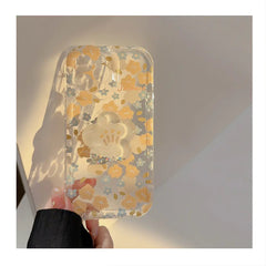 Floral Shell Case for iPhone 13/14/15 Pro Max