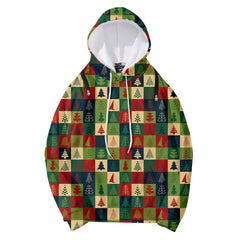 Detachable Hooded Christmas Sweater - Loose Fit 3D Print (XXS-4XL)