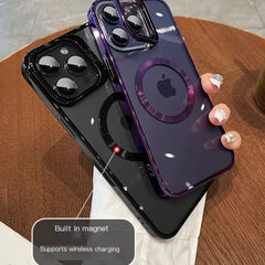 Magnetic Hard Case with Stand for iPhone 15 Pro Max