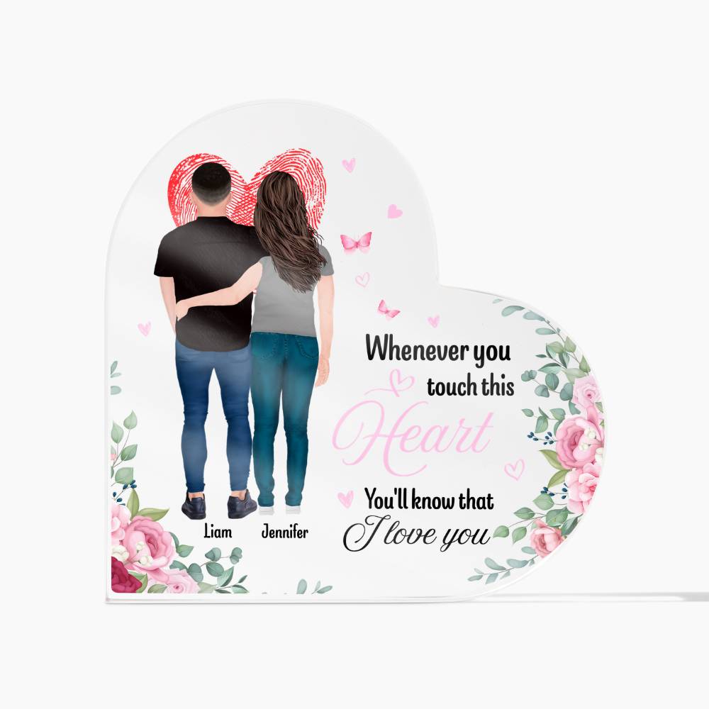 Anniversary Gift Heart Acrylic Keepsake