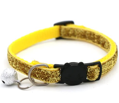 Adjustable Colorful Cat Collar with Bell for Pets - Whimsical Shoppe