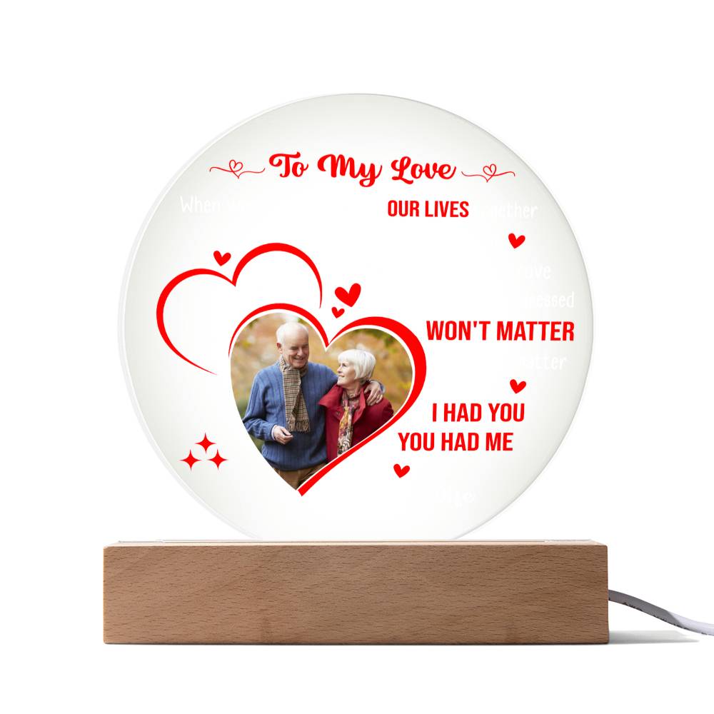 Personalized Couple LED Acrylic Plaque – Custom Names Romantic Love Light Gift, Anniversary or Wedding Keepsake Home Décor