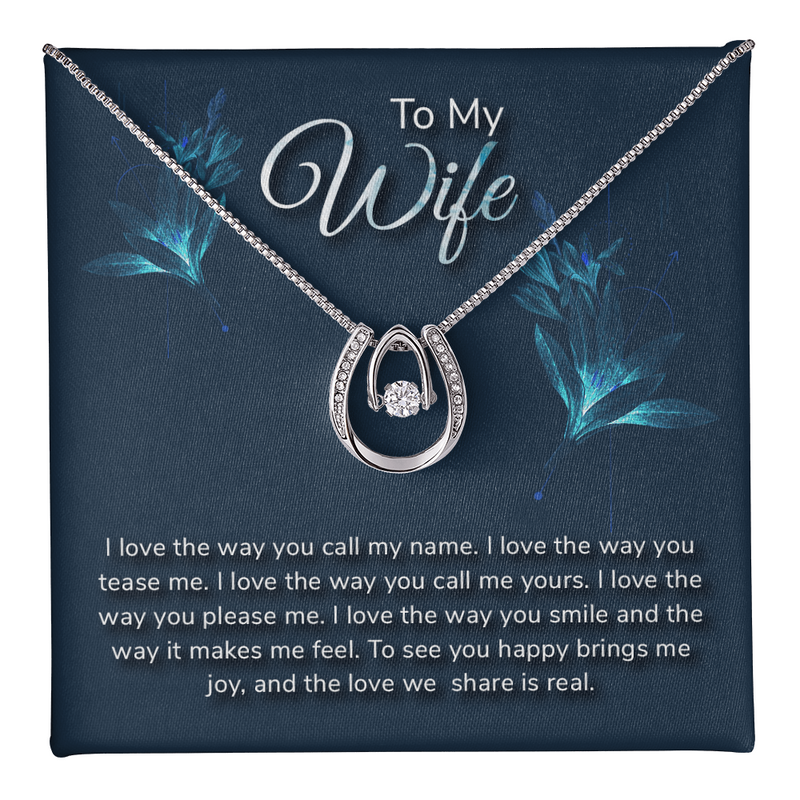 Lucky In Love Necklace - For Wife