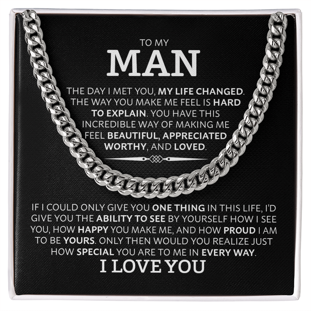 Cuban Link Chain Necklace for Him
