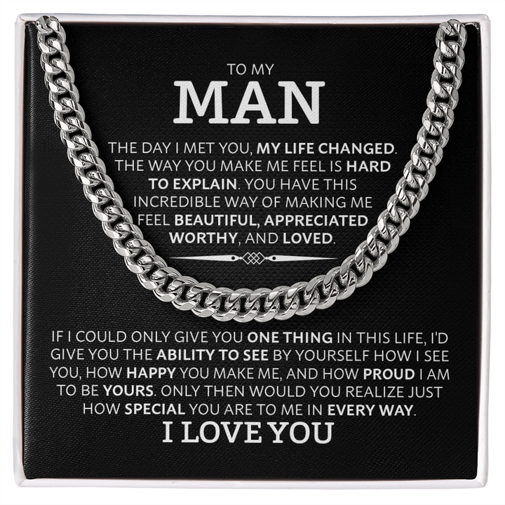 Cuban Link Chain Necklace for Him
