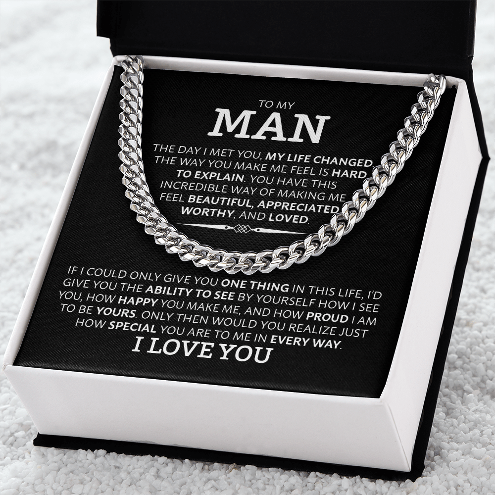 Husband Necklace Gift with Message Card
