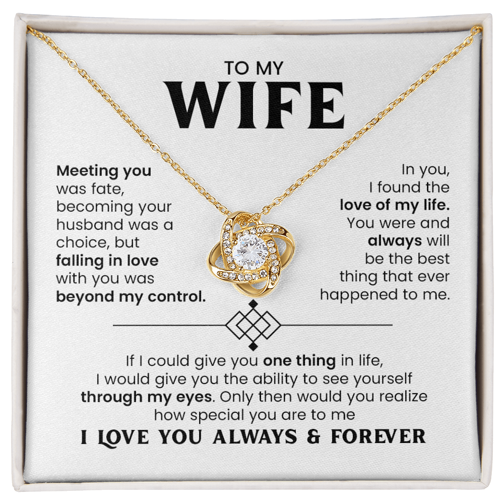 Love Knot Jewelry with Message Card
