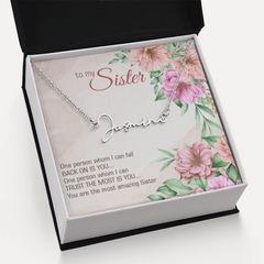 Signature Name Necklace - For My Sister