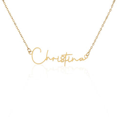 Signature Name Necklace - For My Sister
