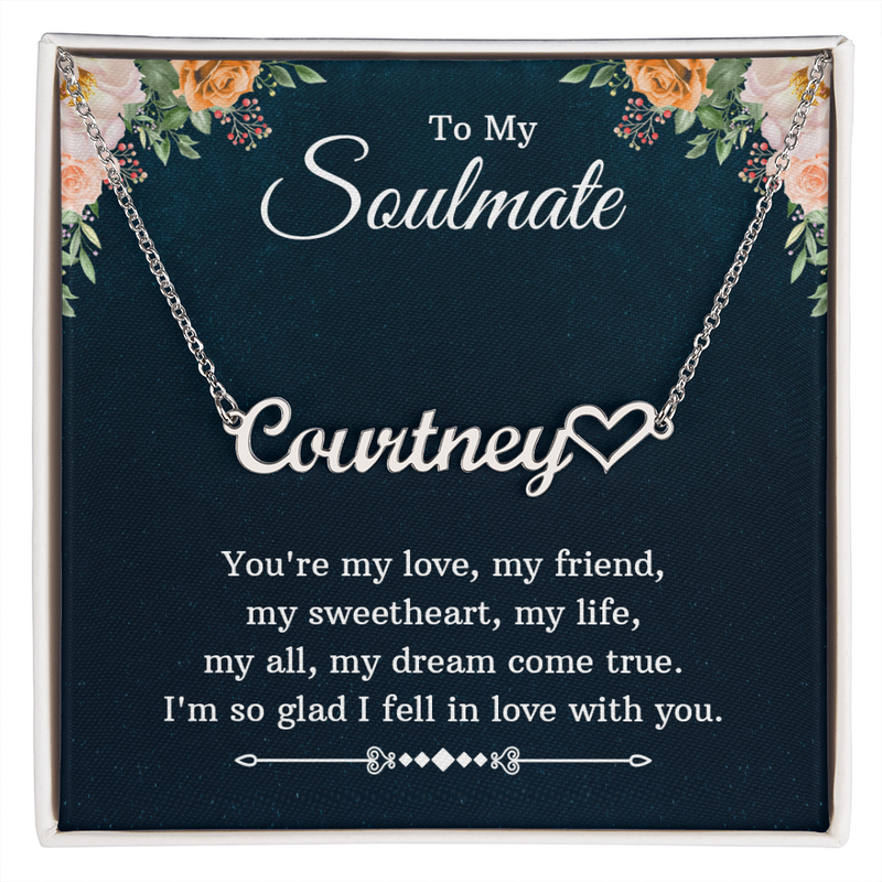 Heart Name Necklace - For Soulmate