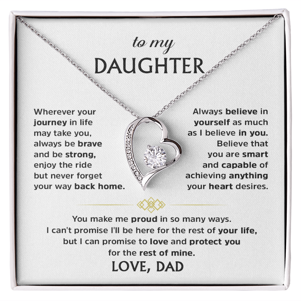 Forever Love Necklace for Daughter from Dad
