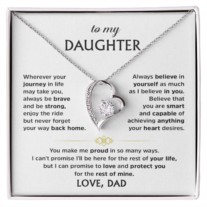 Forever Love Necklace for Daughter from Dad
