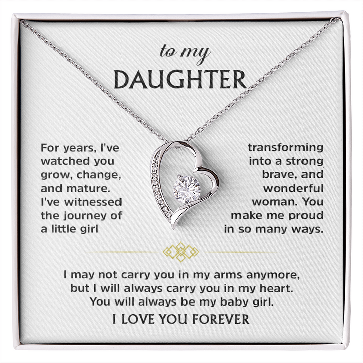 Forever Love Necklace for Daughter from Dad
