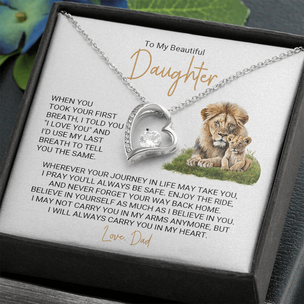 Forever Love Heart Necklace Gift Box