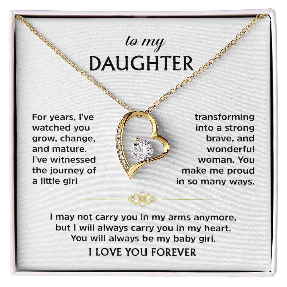 Forever Love Heart Necklace Gift Box
