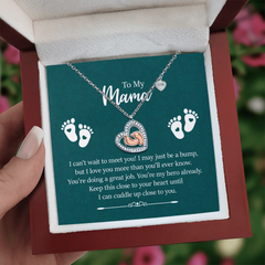 Baby Feet Heart Necklace - To My Mama