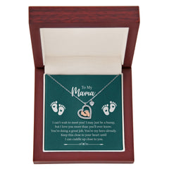 Baby Feet Heart Necklace - To My Mama