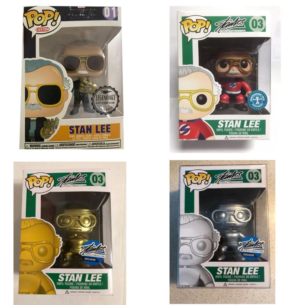 Avengers Stan Lee Collectible Figurine – 11cm PVC & Vitreous Enamel Marvel Tribute (4 Color Variations) - Whimsical Shoppe