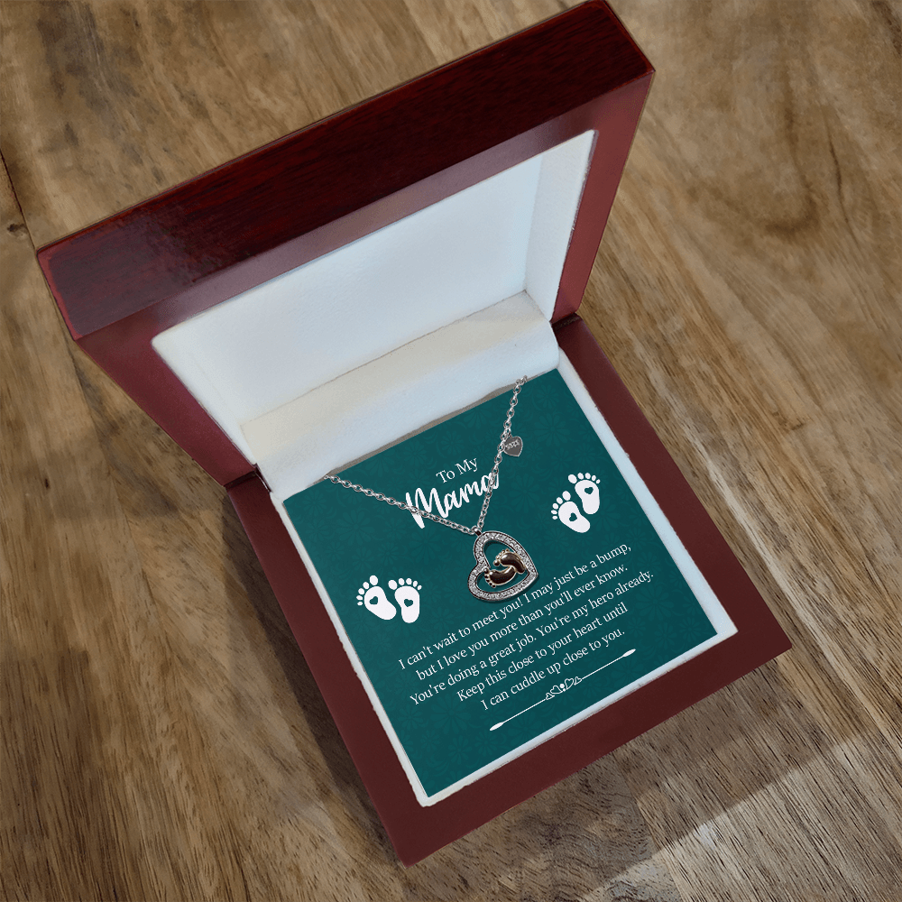 Baby Feet Heart Necklace - To My Mama - Whimsical Shoppe