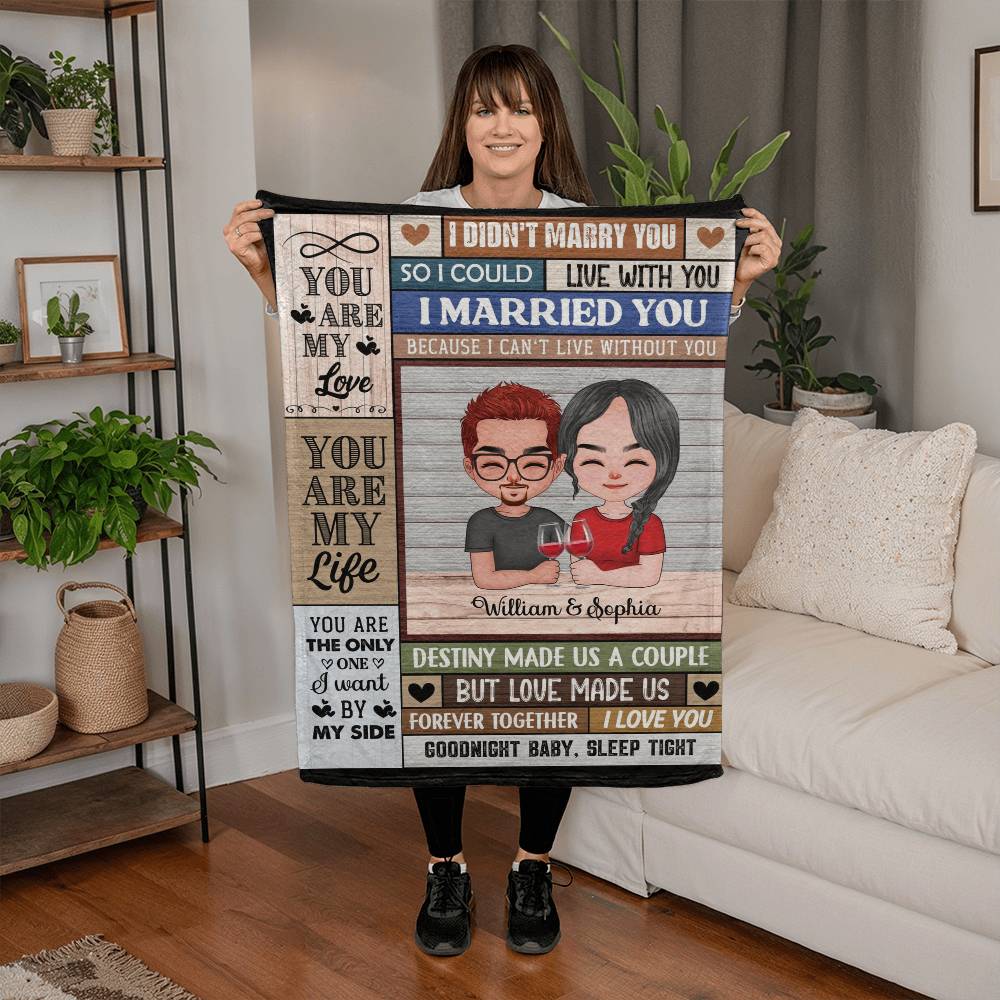 Couple Love Quote Blanket