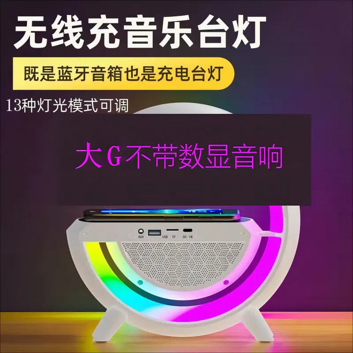 BT - 3401 Bluetooth Speaker with Colorful Atmosphere Light – Wireless 5.0, Clock & Alarm Function (Portable 0.87KG) - Whimsical Shoppe