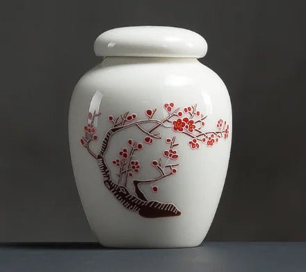 Ceramic Tea Canister & Storage Jar - Nature Design (70x52mm) - Whimsical Shoppe