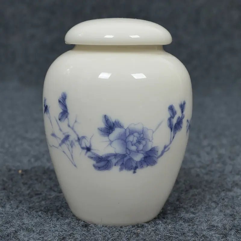 Ceramic Tea Canister & Storage Jar - Nature Design (70x52mm) - Whimsical Shoppe