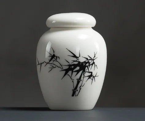 Ceramic Tea Canister & Storage Jar - Nature Design (70x52mm) - Whimsical Shoppe