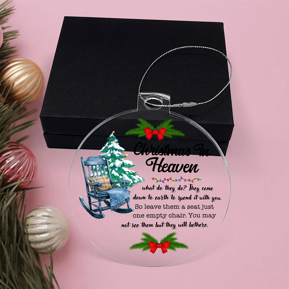 "Christmas In Heaven" Acrylic Memorial Ornament - Whimsical Shoppe