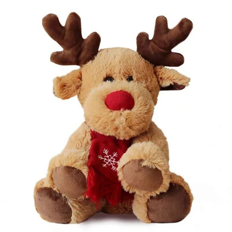Christmas Plush Elk Doll Toy - Soft, Safe & Huggable Holiday Gift - Whimsical Shoppe